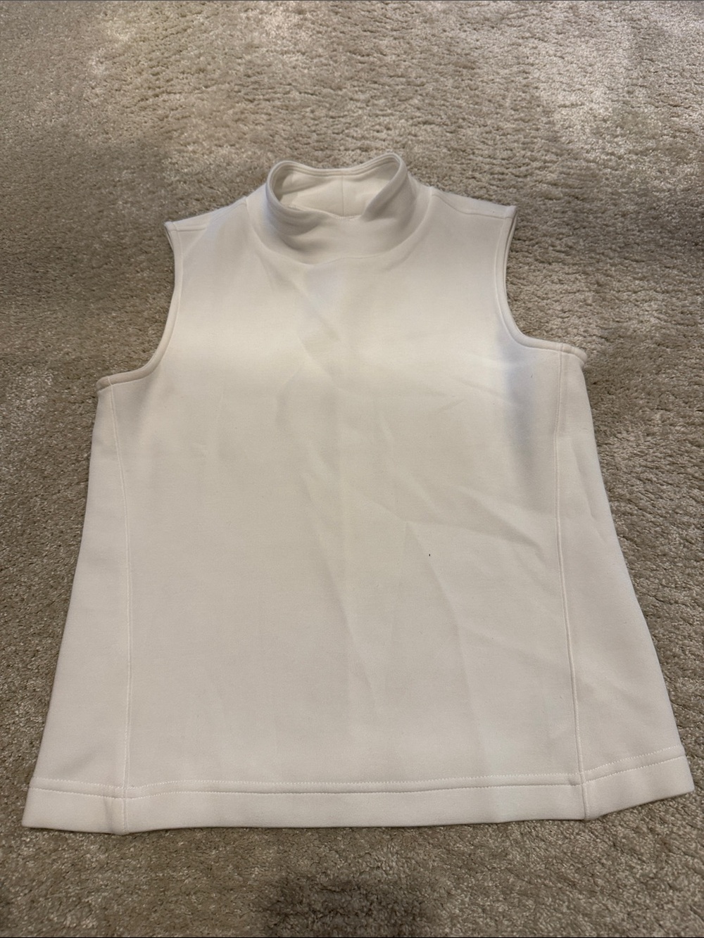 Spanx size XS. Sleeveless Mock Neck Women’s Top - White